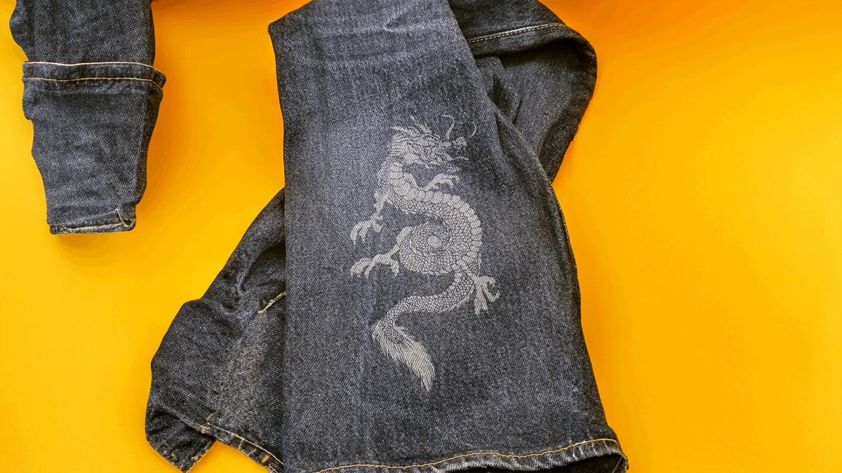 Lasergraveren op jeans